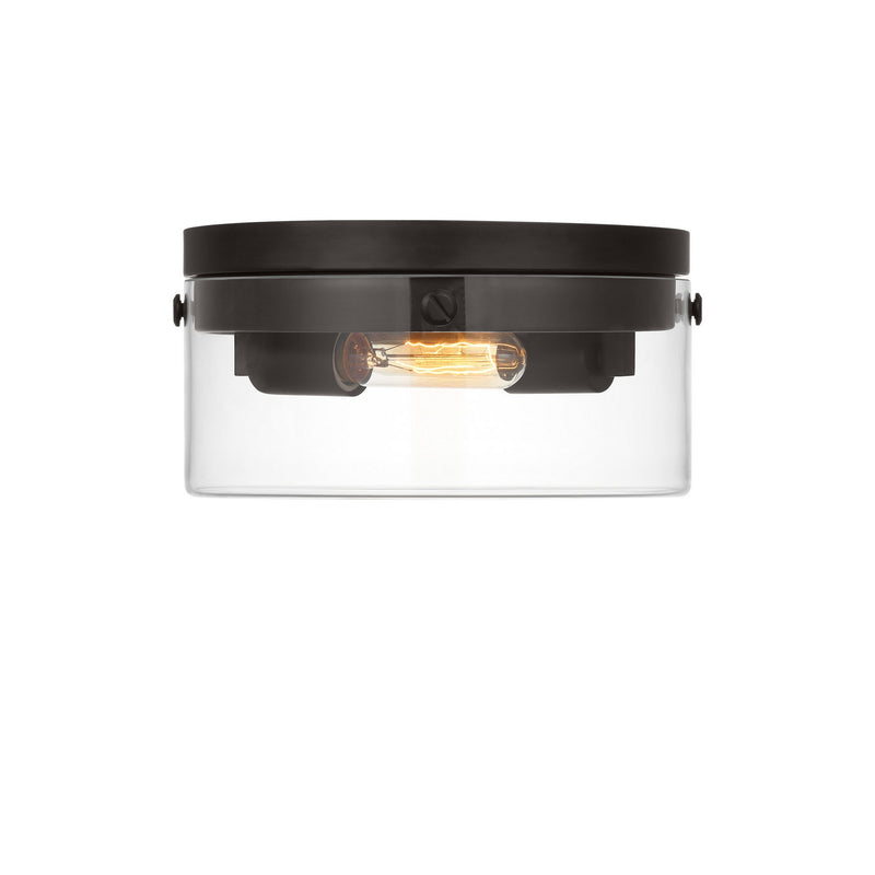 Visual Comfort Studio CF1002AI Two Light Flush Mount, Aged Iron