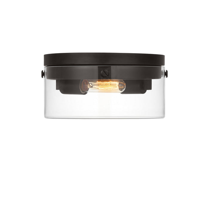 Visual Comfort Studio CF1002AI Two Light Flush Mount, Aged Iron