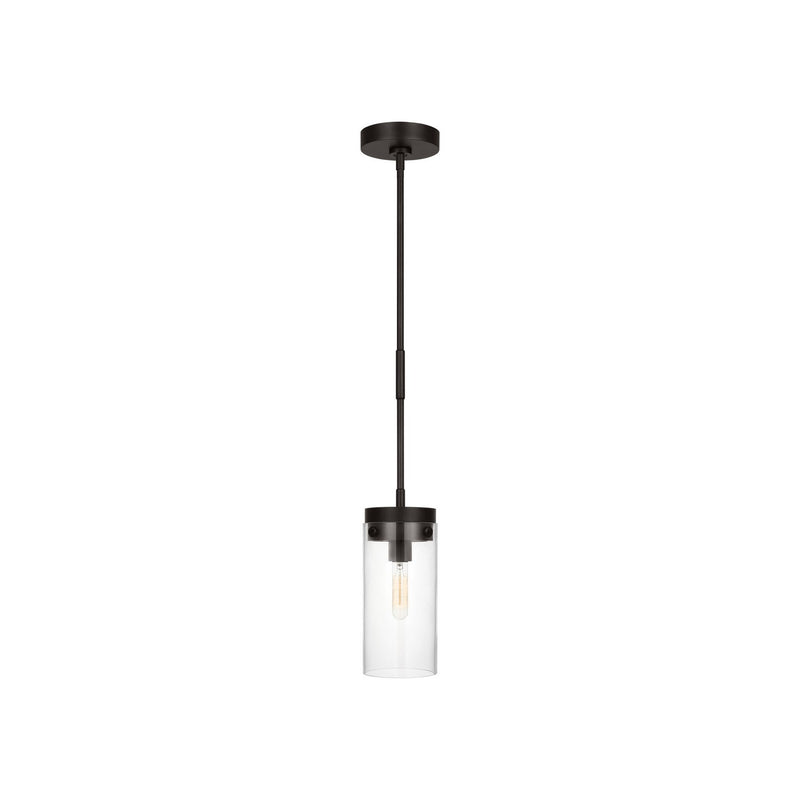 Visual Comfort Studio CP1001AI One Light Pendant, Aged Iron