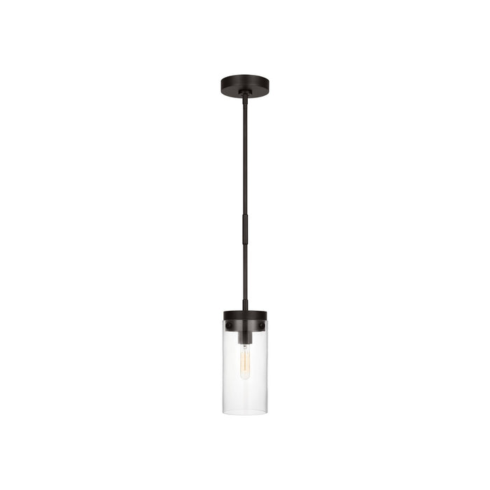 Visual Comfort Studio CP1001AI One Light Pendant, Aged Iron