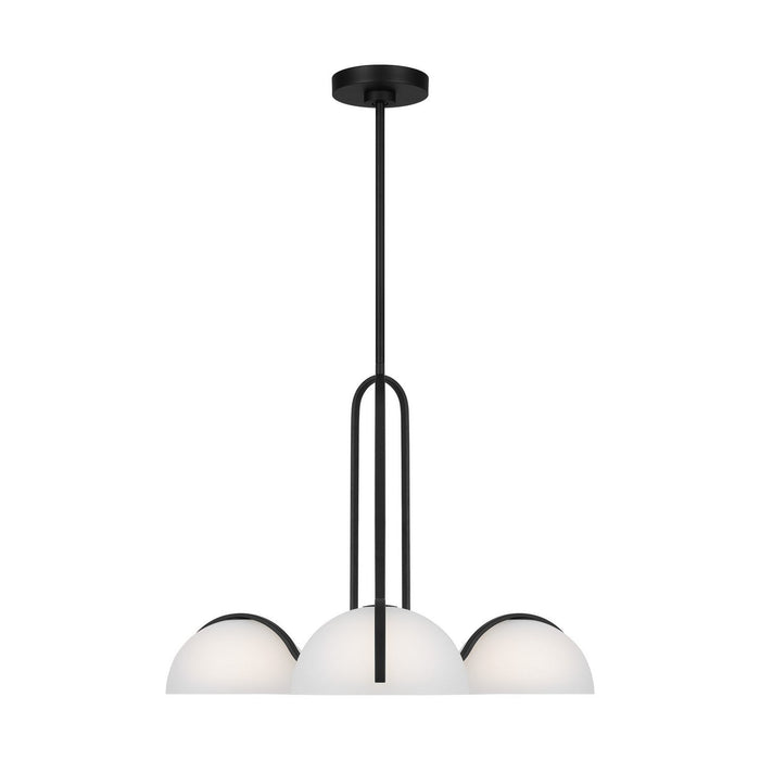Visual Comfort Studio KC1133MBK Three Light Chandelier, Midnight Black (Display - Final Sale)