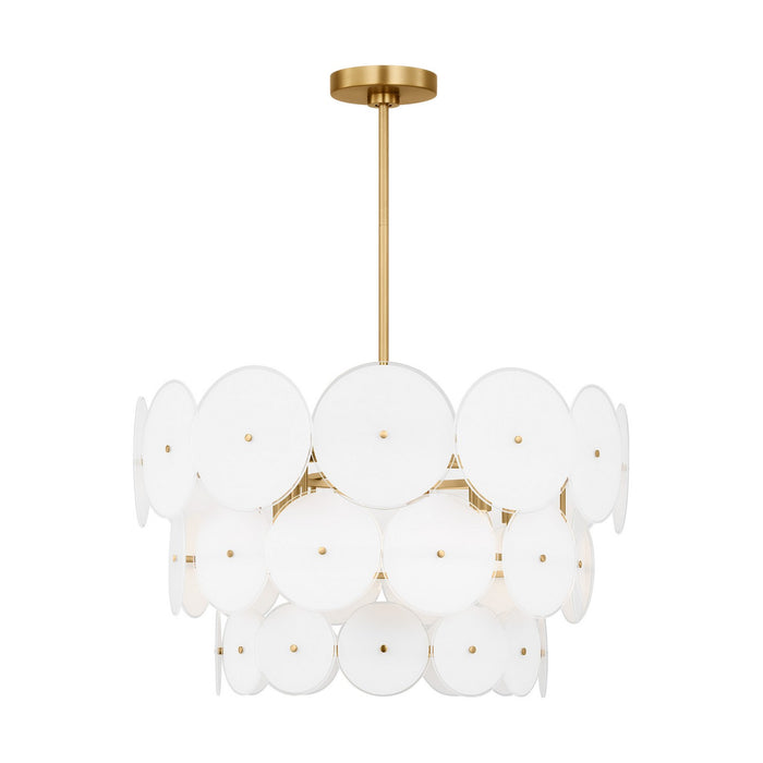 Visual Comfort Studio KSC10912BBS 12 Light Chandelier, Burnished Brass
