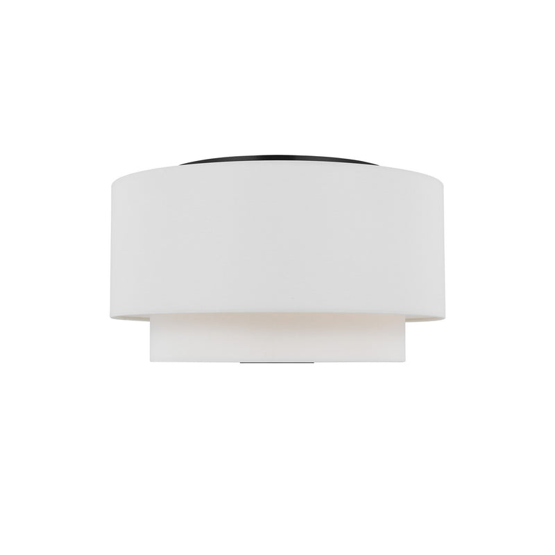 Visual Comfort Studio KSF1043MBK Three Light Flush Mount, Midnight Black