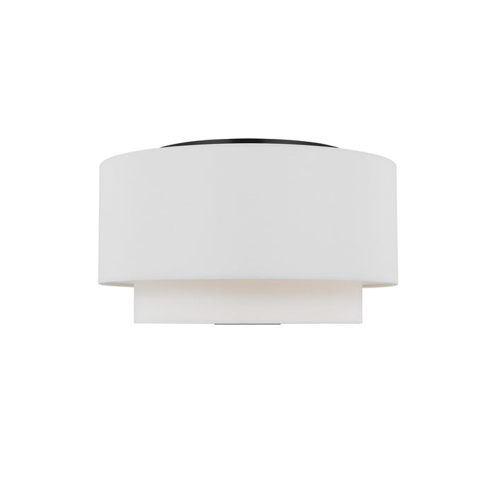 Visual Comfort Studio KSF1043MBK Three Light Flush Mount, Midnight Black