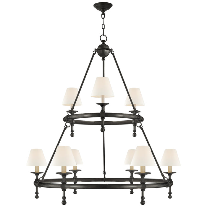 Visual Comfort Signature SL 5813BZ-L Nine Light Chandelier, Bronze