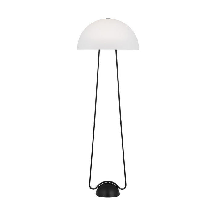 Visual Comfort Studio KT1381MBK1 One Light Floor Lamp, Midnight Black