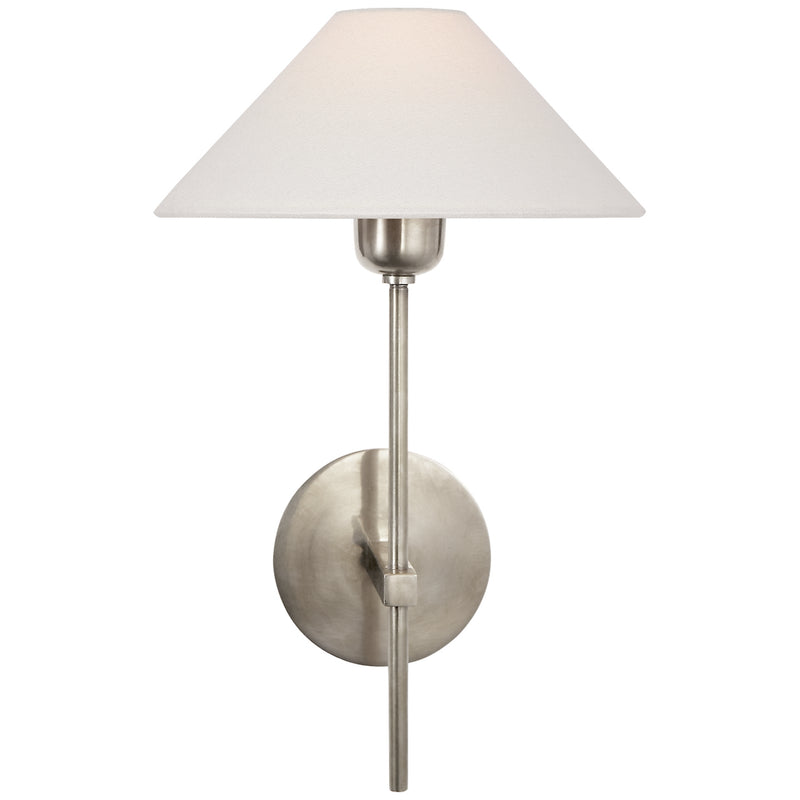 Visual Comfort Signature SP 2022AN-L One Light Wall Sconce, Antique Nickel