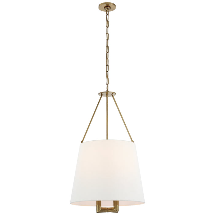 Visual Comfort Signature SP 5020HAB-L Four Light Hanging Lantern, Hand-Rubbed Antique Brass