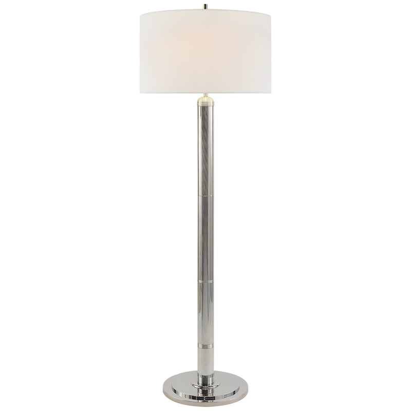 Visual Comfort Signature TOB 1000PN-L Two Light Floor Lamp, Polished Nickel