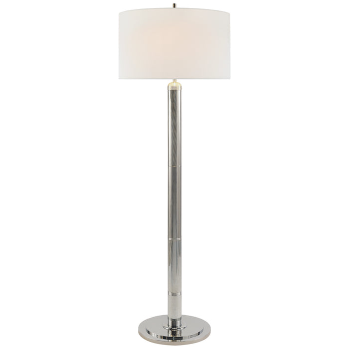 Visual Comfort Signature TOB 1000PN-L Two Light Floor Lamp, Polished Nickel