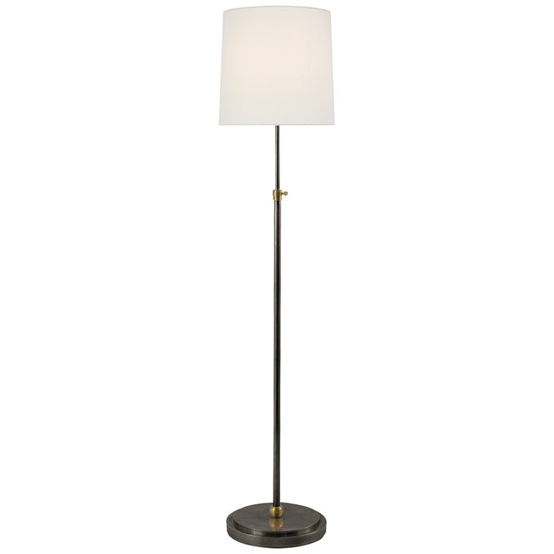 Visual Comfort Signature TOB 1002BZ/HAB-L One Light Floor Lamp, Bronze and Hand-Rubbed Antique Brass