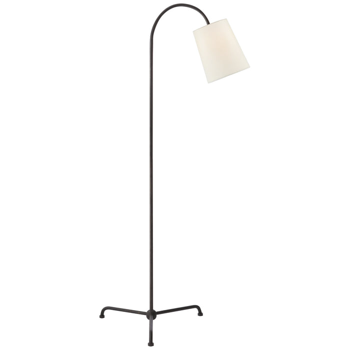 Visual Comfort Signature TOB 1021AI-L One Light Floor Lamp, Aged Iron