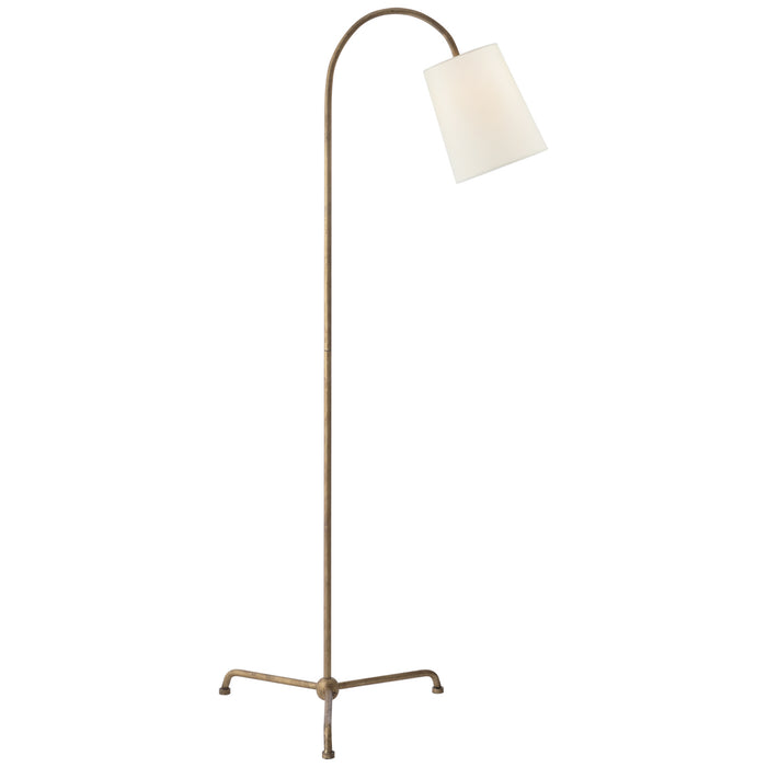 Visual Comfort Signature TOB 1021GI-L One Light Floor Lamp, Gilded Iron
