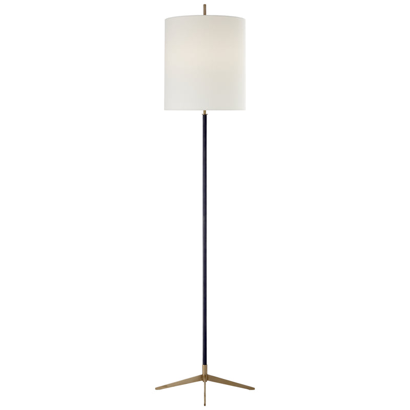Visual Comfort Signature TOB 1153BZ/HAB-L Two Light Floor Lamp, Bronze with Antique Brass