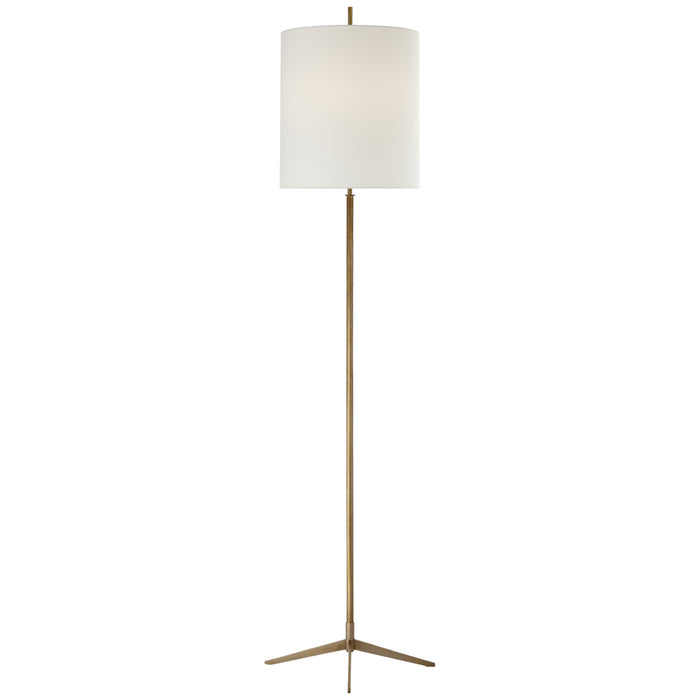 Visual Comfort Signature TOB 1153HAB-L Two Light Floor Lamp, Hand-Rubbed Antique Brass