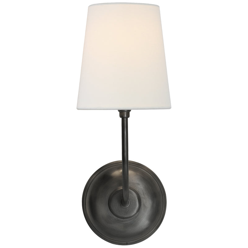 Visual Comfort Signature TOB 2007BZ-L One Light Wall Sconce, Bronze