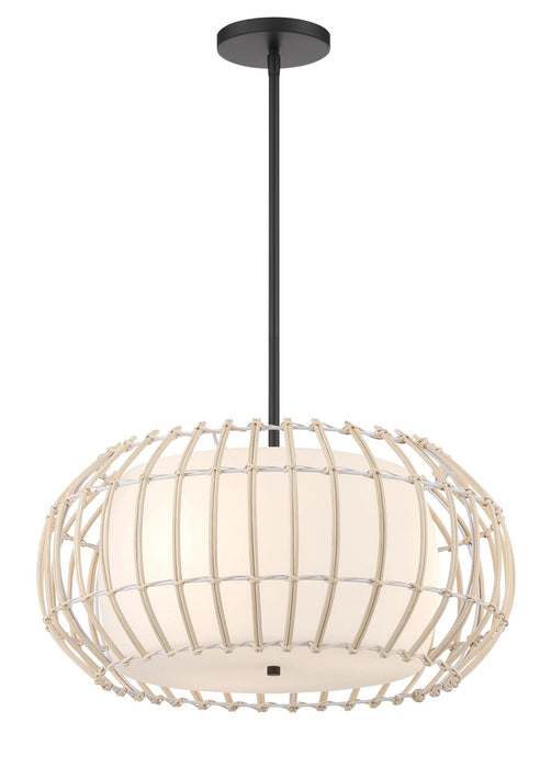 Minka-Lavery 1105-66A Three Light Pendant, Coal