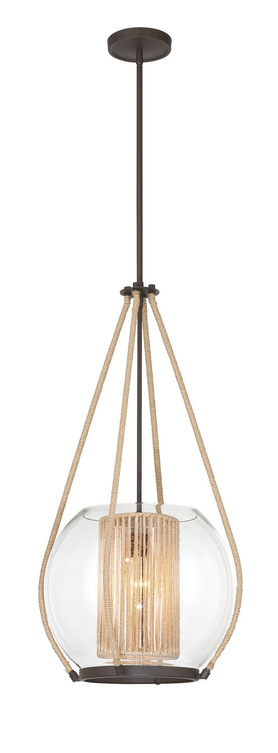 Minka-Lavery 3195-287 One Light Pendant, Sand Bronze