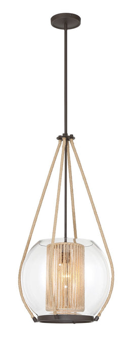 Minka-Lavery 3195-287 One Light Pendant, Sand Bronze