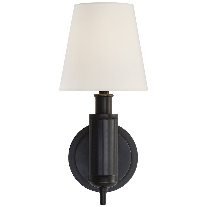 Visual Comfort Signature TOB 2010BZ-L One Light Wall Sconce, Bronze