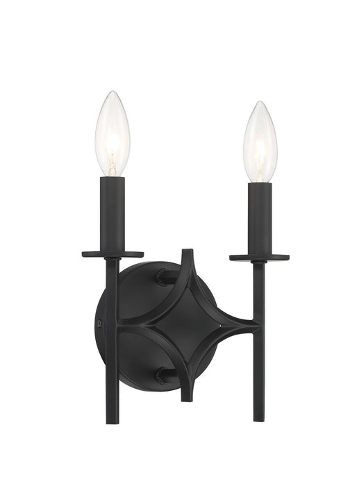 Minka-Lavery 5032-66A Two Light Wall Sconce, Coal
