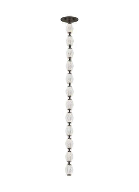 Visual Comfort Modern 700CLR36BZ-LED927R LED Pendant, Dark Bronze