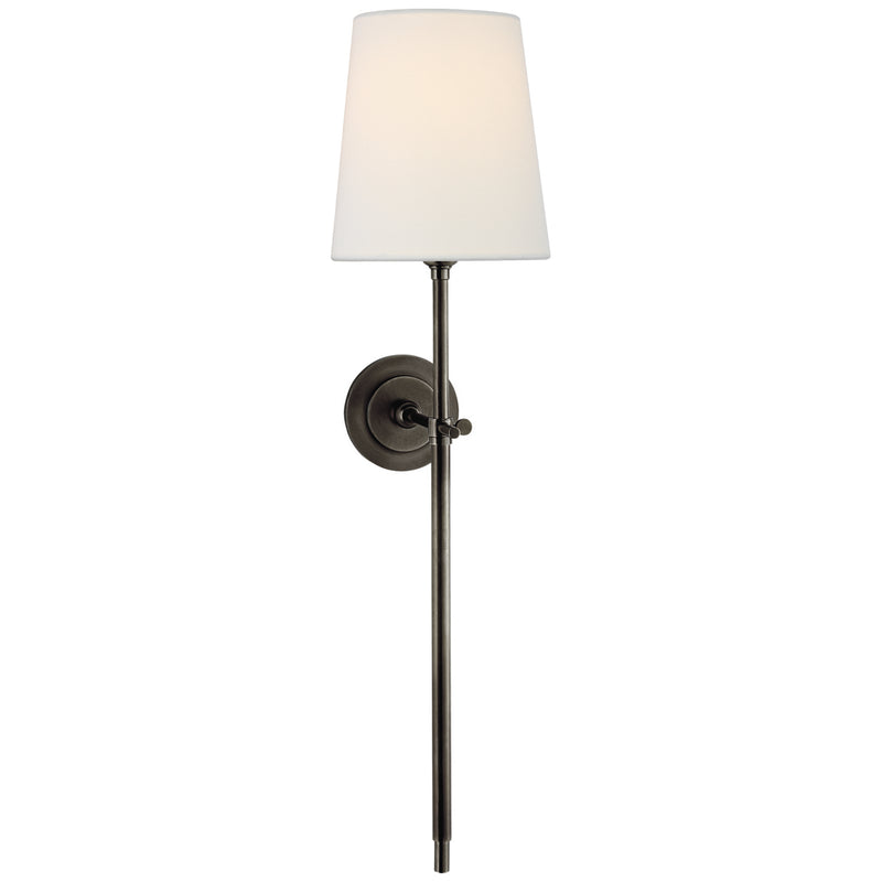 Visual Comfort Signature TOB 2024BZ-L One Light Wall Sconce, Bronze