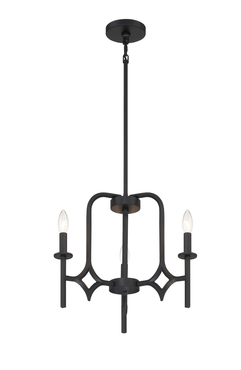 Minka-Lavery 5036-66A Three Light Chandelier, Coal