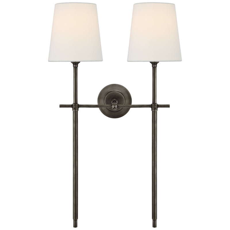 Visual Comfort Signature TOB 2025BZ-L Two Light Wall Sconce, Bronze