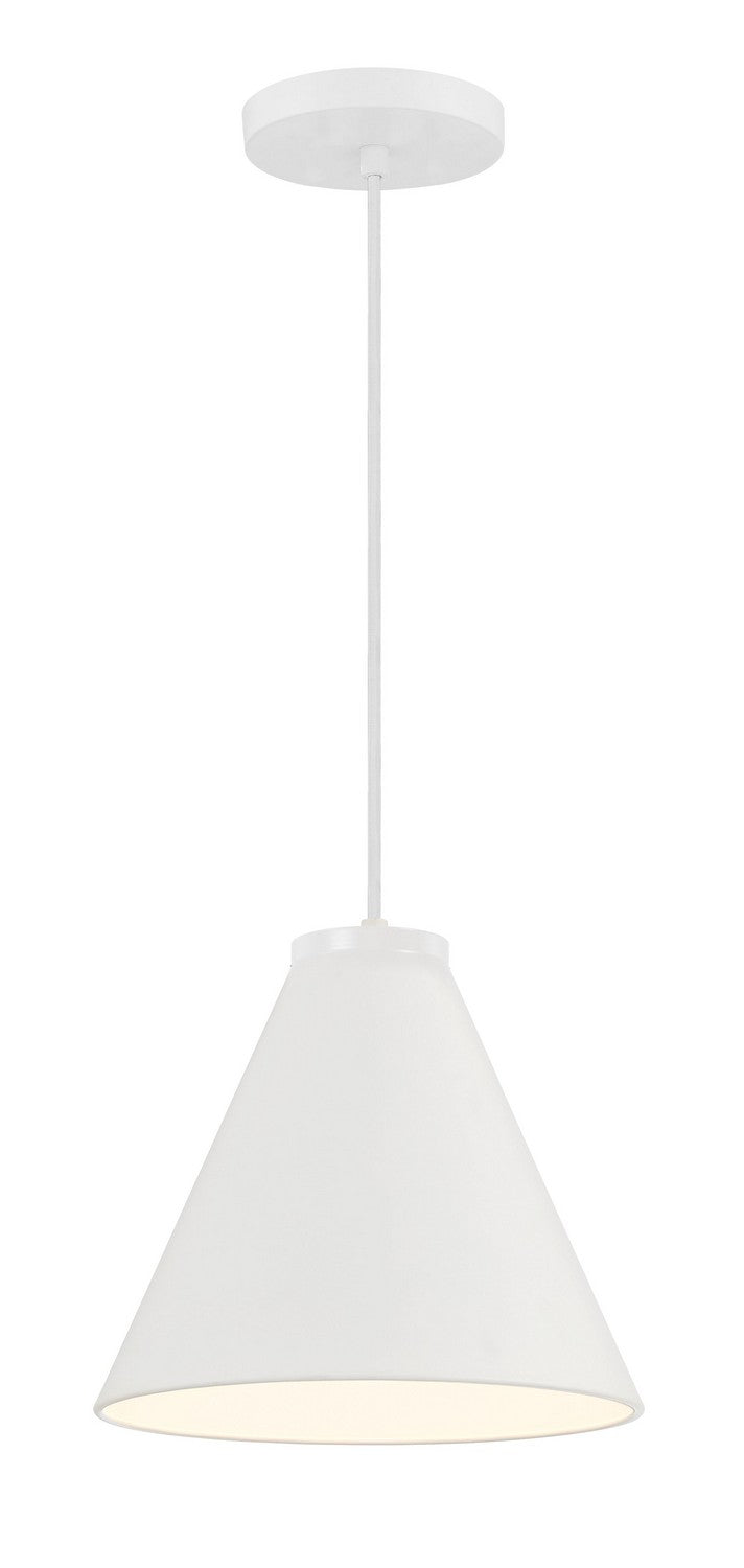 Minka-Lavery 6201-44 One Light Hanging Lantern, White