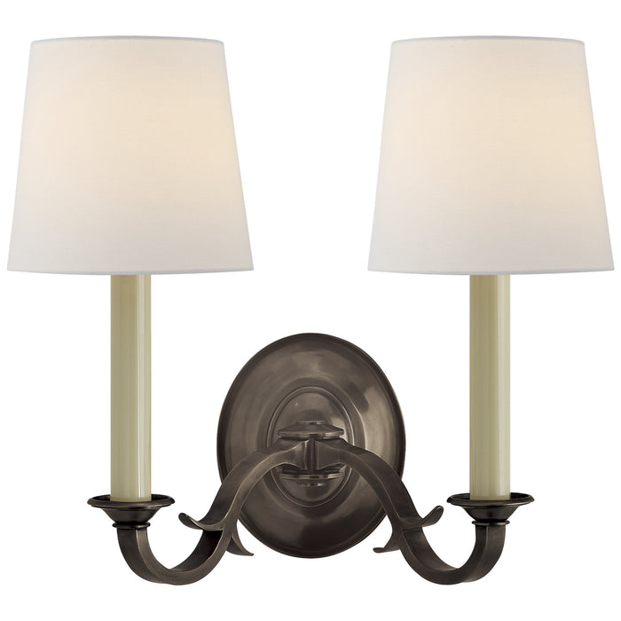 Visual Comfort Signature TOB 2121BZ-L Two Light Wall Sconce, Bronze