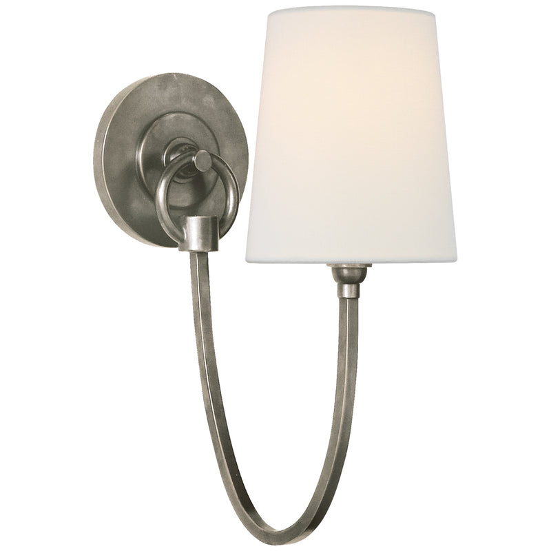 Visual Comfort Signature TOB 2125AN-L One Light Wall Sconce, Antique Nickel