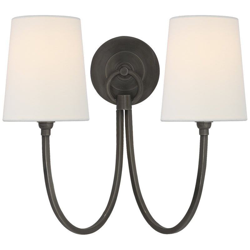 Visual Comfort Signature TOB 2126BZ-L Two Light Wall Sconce, Bronze
