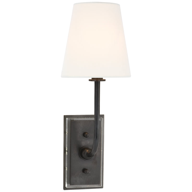Visual Comfort Signature TOB 2190BZ-L One Light Wall Sconce, Bronze