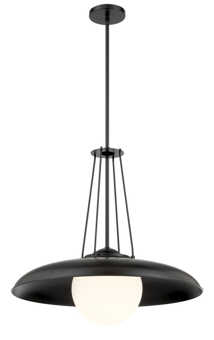 Minka-Lavery 6405-66A One Light Mini Pendant, Coal