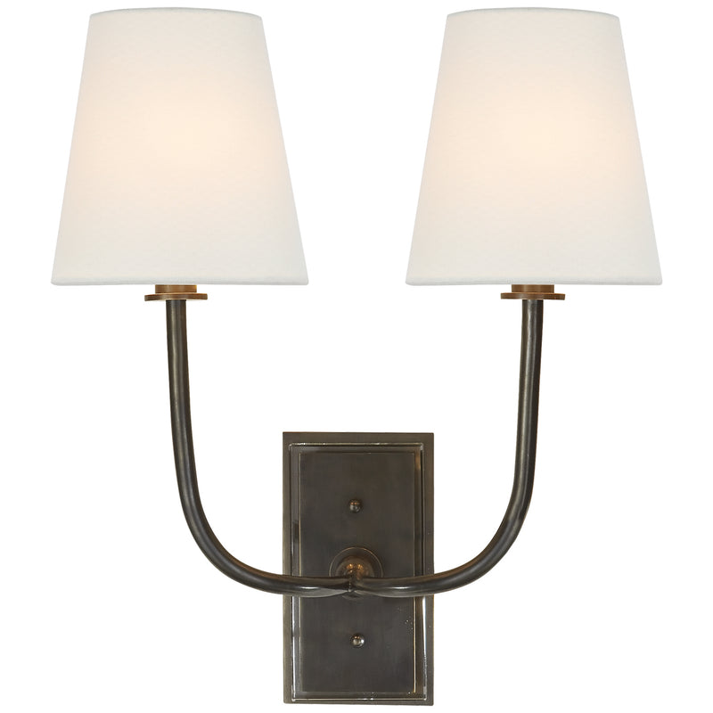 Visual Comfort Signature TOB 2191BZ-L Two Light Wall Sconce, Bronze