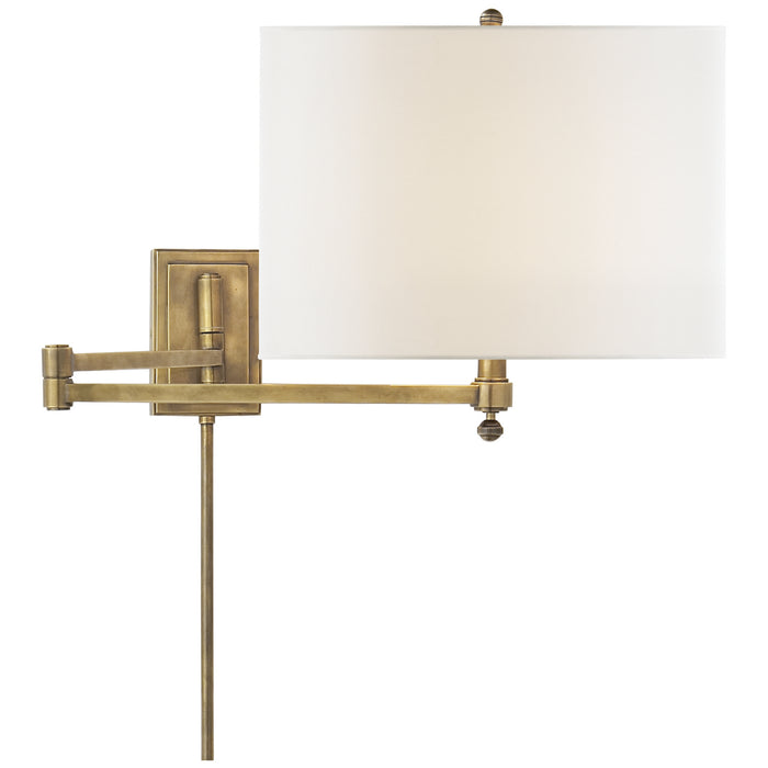 Visual Comfort Signature TOB 2204HAB-L One Light Wall Sconce, Hand-Rubbed Antique Brass