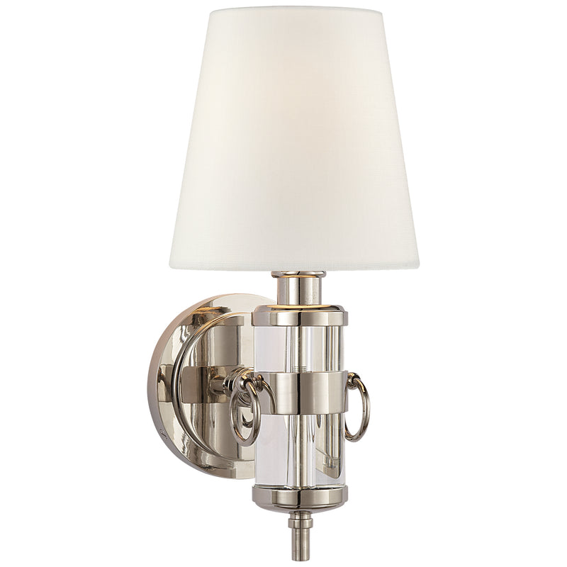Visual Comfort Signature TOB 2730CG-L One Light Wall Sconce, Crystal