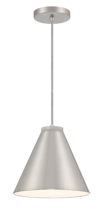 Minka-Lavery 6201-84 One Light Hanging Lantern, Brushed Nickel