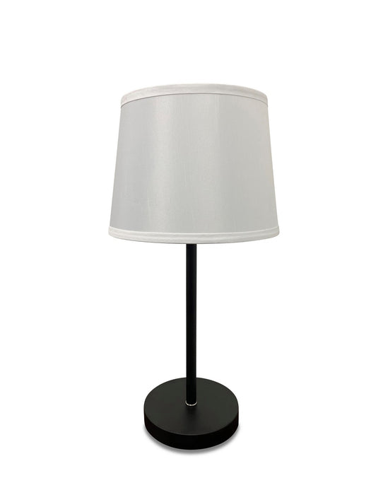 House of Troy S550-BLKSN One Light Table Lamp, Black/Satin Nickel