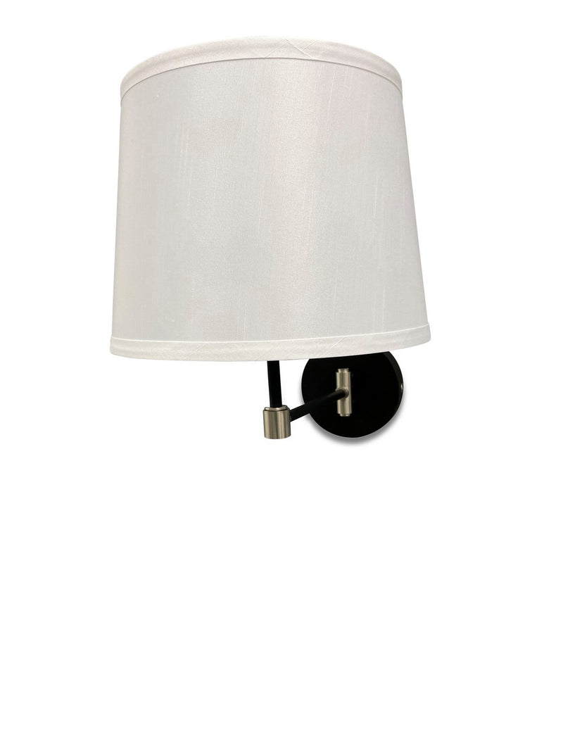 House of Troy S575-BLKSN One Light Wall Swing Lamp, Black/Satin Nickel