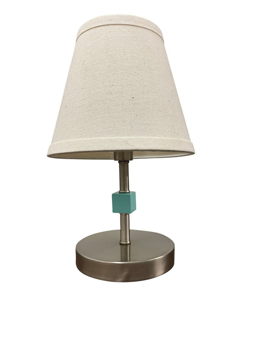 House of Troy B203-SN/MT One Light Accent Lamp, Satin Nickel/Mint