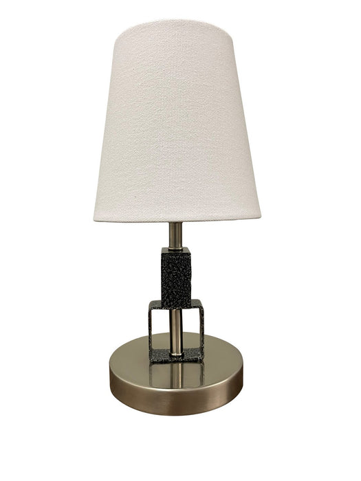 House of Troy B208-SN/SS One Light Accent Lamp, Satin Nickel/Supreme Silver