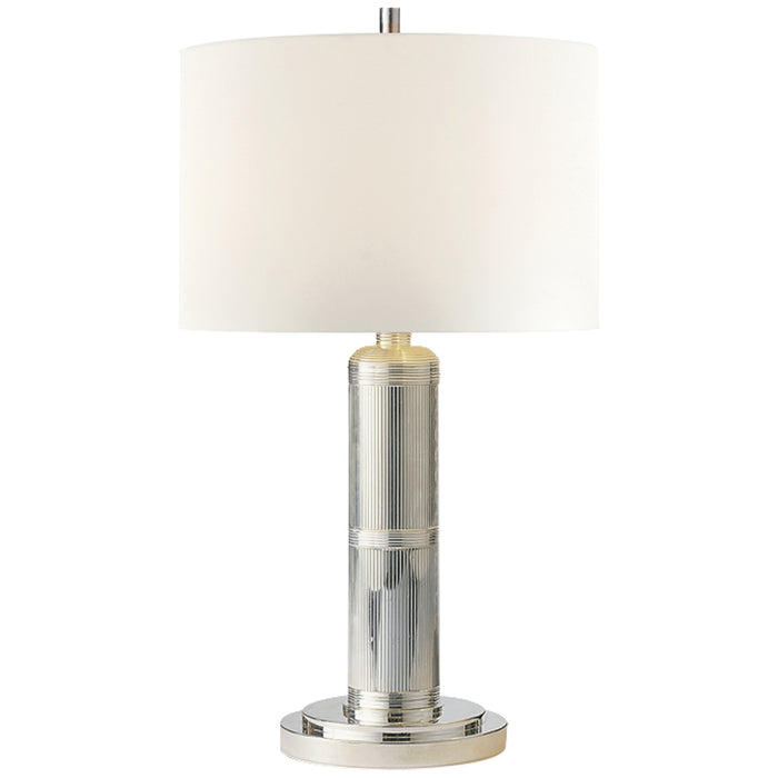 Visual Comfort Signature TOB 3000PN-L Two Light Table Lamp, Polished Nickel
