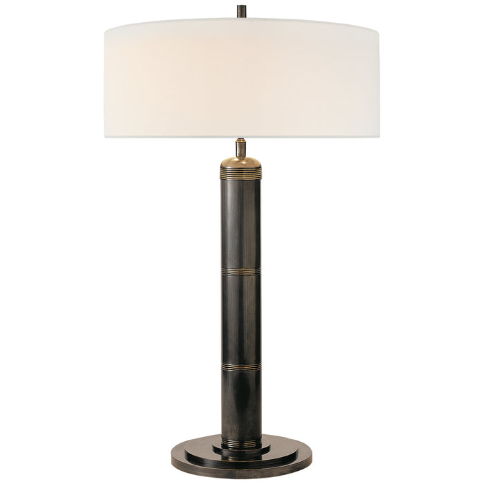 Visual Comfort Signature TOB 3001BZ-L Two Light Table Lamp, Bronze
