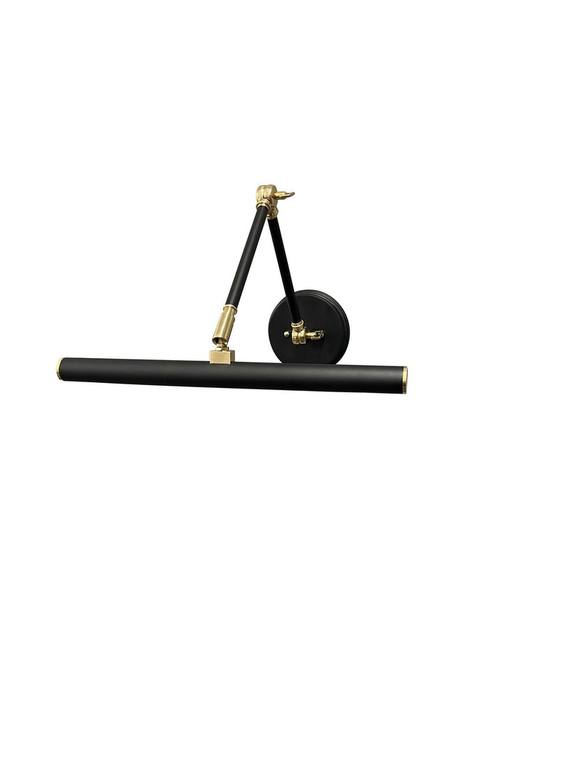 House of Troy DALEDZ14-BLKPB LED Picture Light, Black/Polished Brass