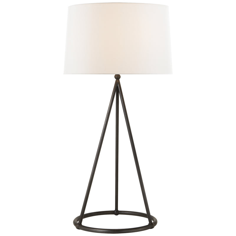 Visual Comfort Signature TOB 3026AI-L One Light Table Lamp, Aged Iron