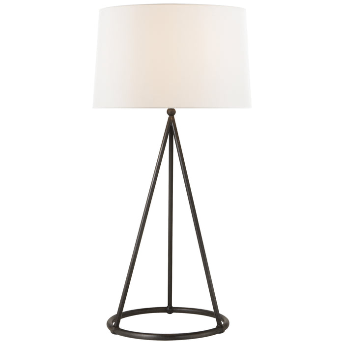 Visual Comfort Signature TOB 3026AI-L One Light Table Lamp, Aged Iron
