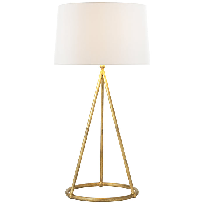 Visual Comfort Signature TOB 3026GI-L One Light Table Lamp, Gilded Iron