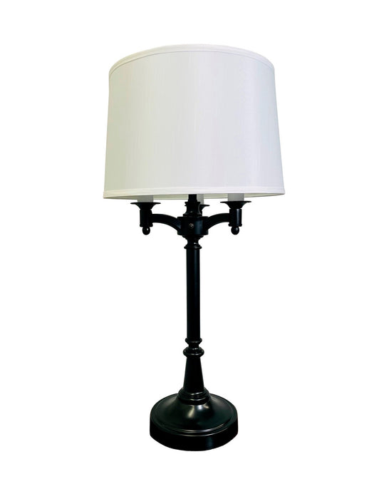 House of Troy L850-BLK Four Light Table Lamp, Black